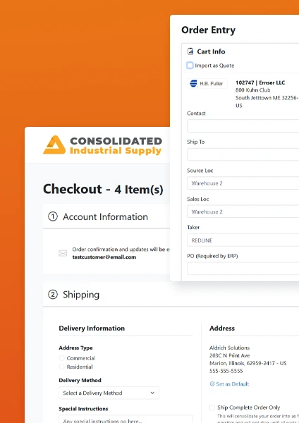 Salesrep Module and Checkout Figure